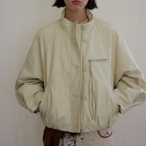 Button front cropped jacket T4020