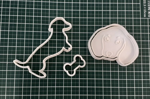 クッキー型 ミニチュアダックス 眉あり 3点セット