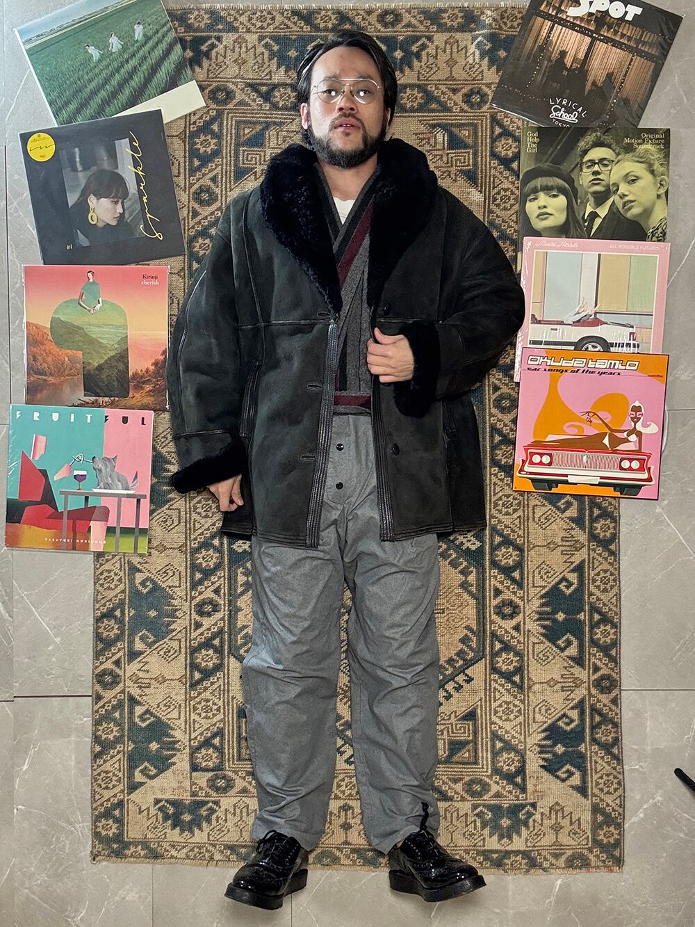 90s YOSHIKI HISHINUMA MOUTON JACKET/菱沼良樹ムートンジャケット | 糢糊