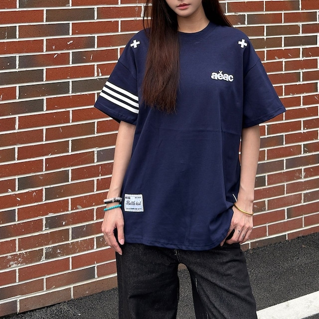 スリーブラインバックロゴルーズTシャツ 4col   R02218