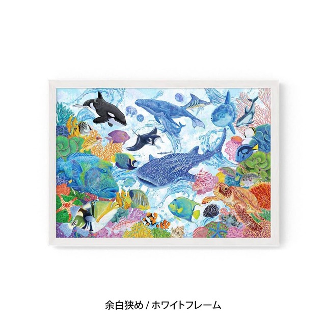 A3｜海宴舞図 第一景（フレームあり）