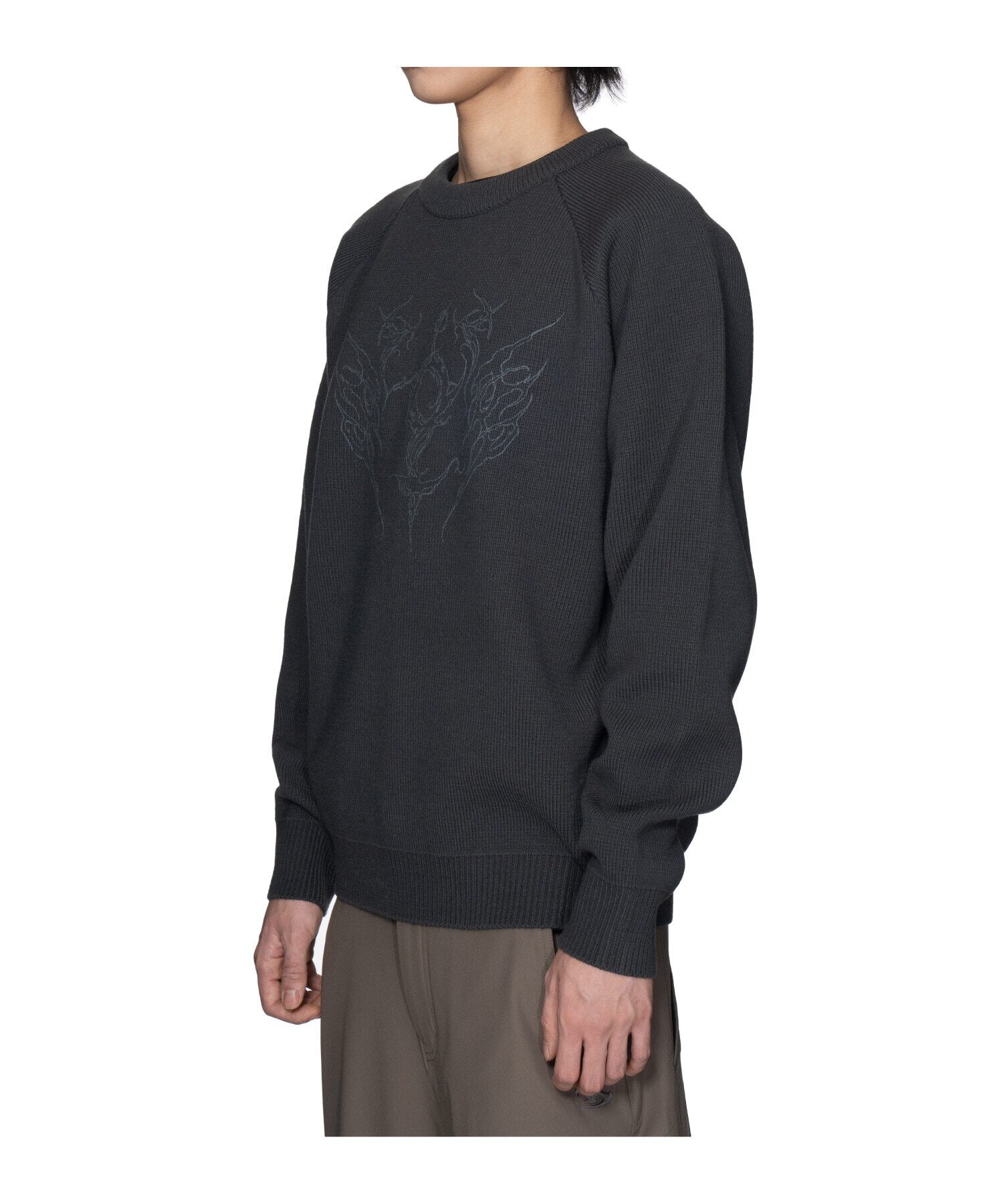 SAN SAN GEAR] 23FW PYRO KNIT CHARCOAL 正規品 韓国ブランド 韓国通販