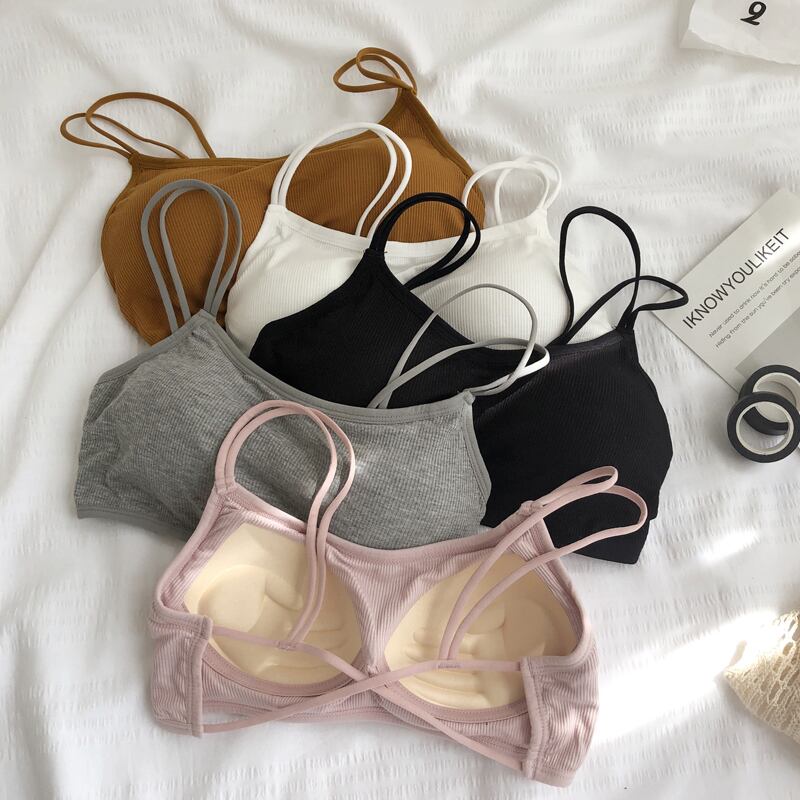 スプリングスタイルホルターブラ バックトップス 春物 試着室39126123126