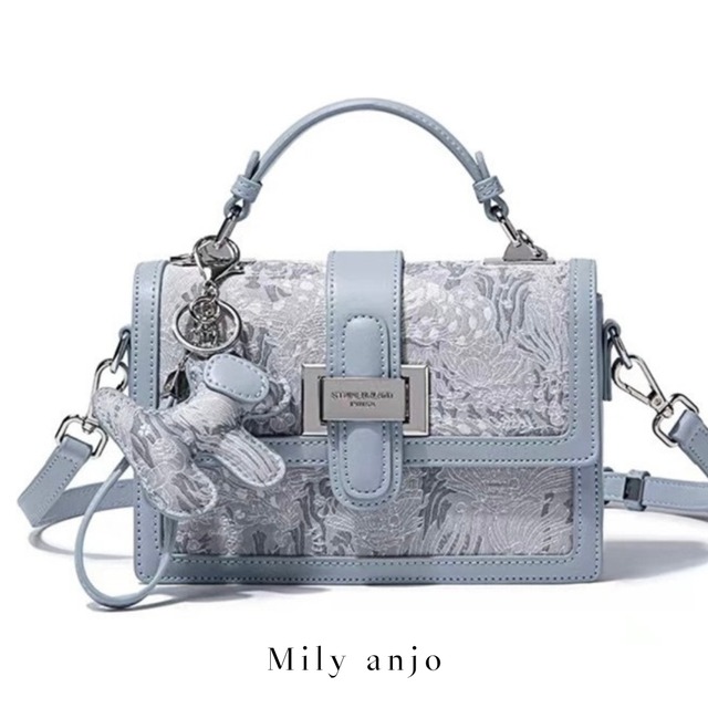 【12月下旬入荷】ライトブルー2wayハンドバッグ