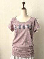 dusky pink printed T-shirt