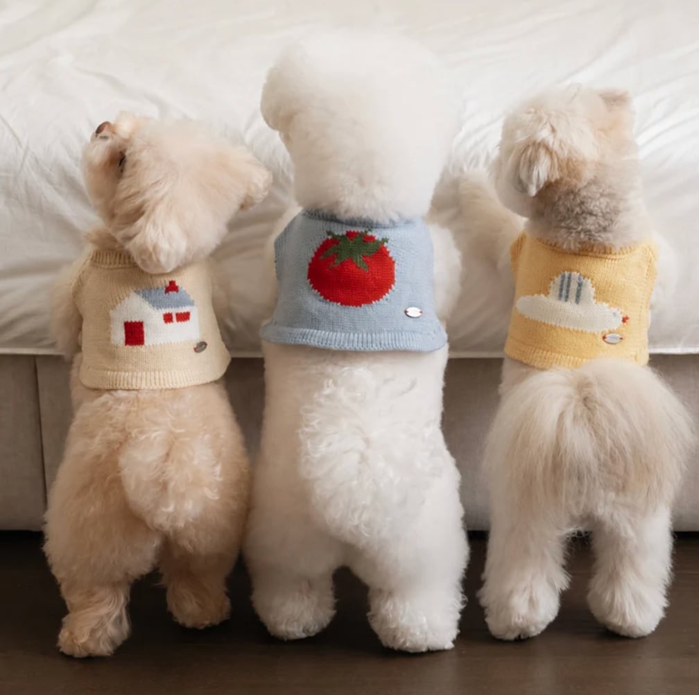 即納【SSFW】Tiny Garden Knit Bib (3colors)