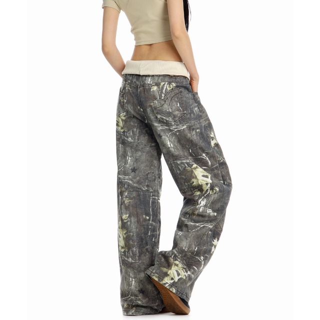 waistband camouflage pants　ウエストバンド迷彩パンツ　J1876