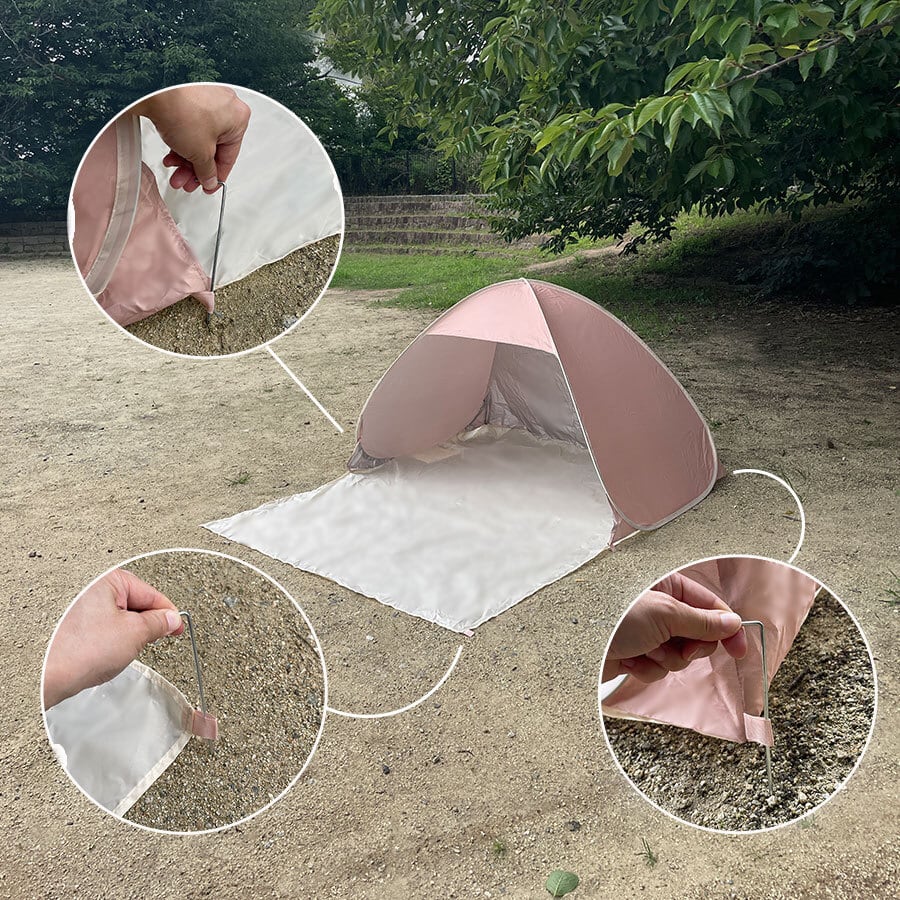 UV98％カット 撥水 遮光 遮熱】ポップアップテント 1人用 2人用 テント