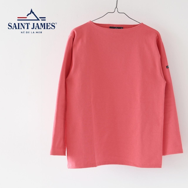 SAINT JAMES [セントジェームス 正規販売店]OUESSANT SOLID CORAIL [sol-crl] ウエッソン 無地 コーラルピンク [2023SS]