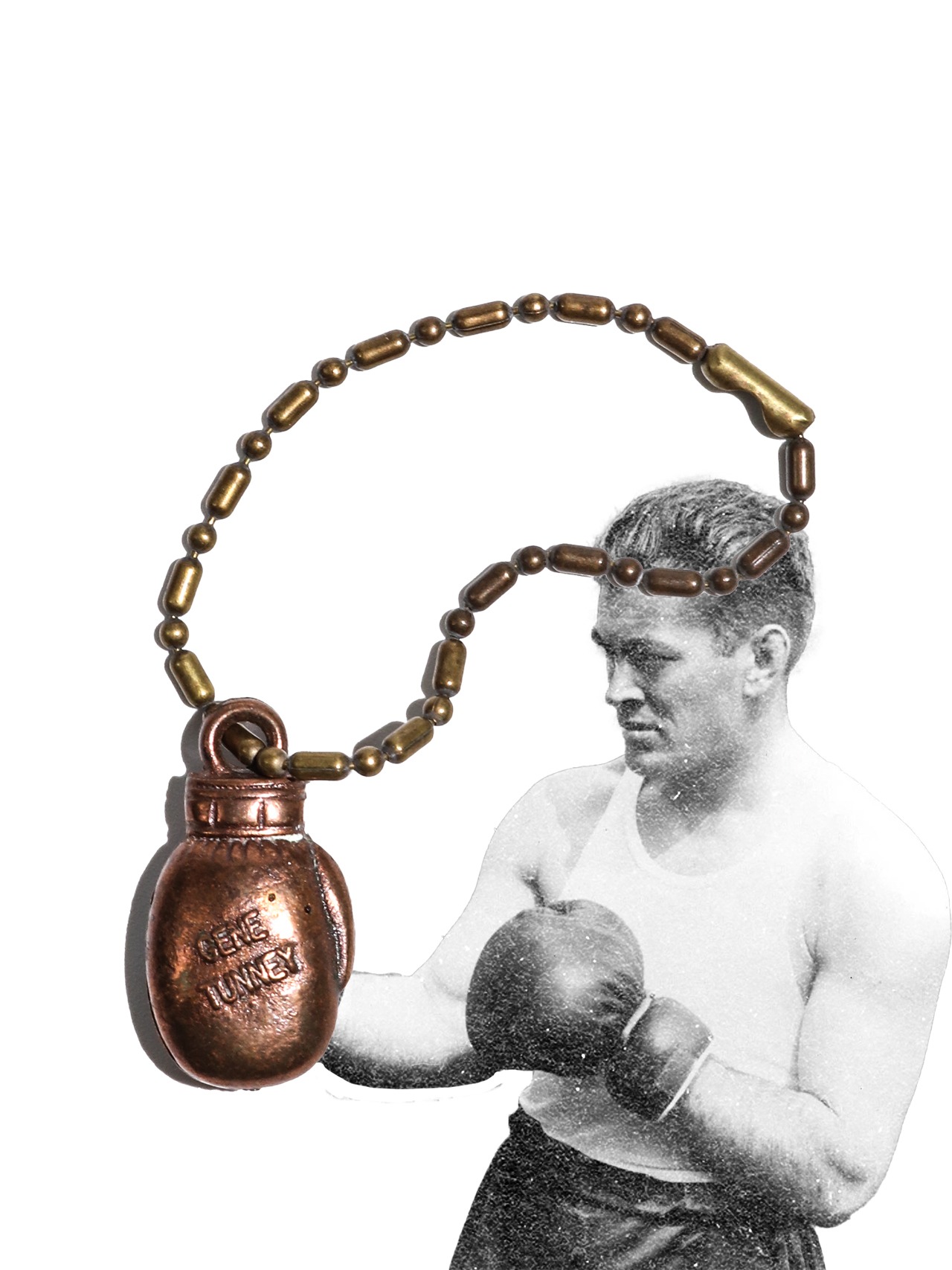 GENE TUNNEY　50's Boxing Glove Charm