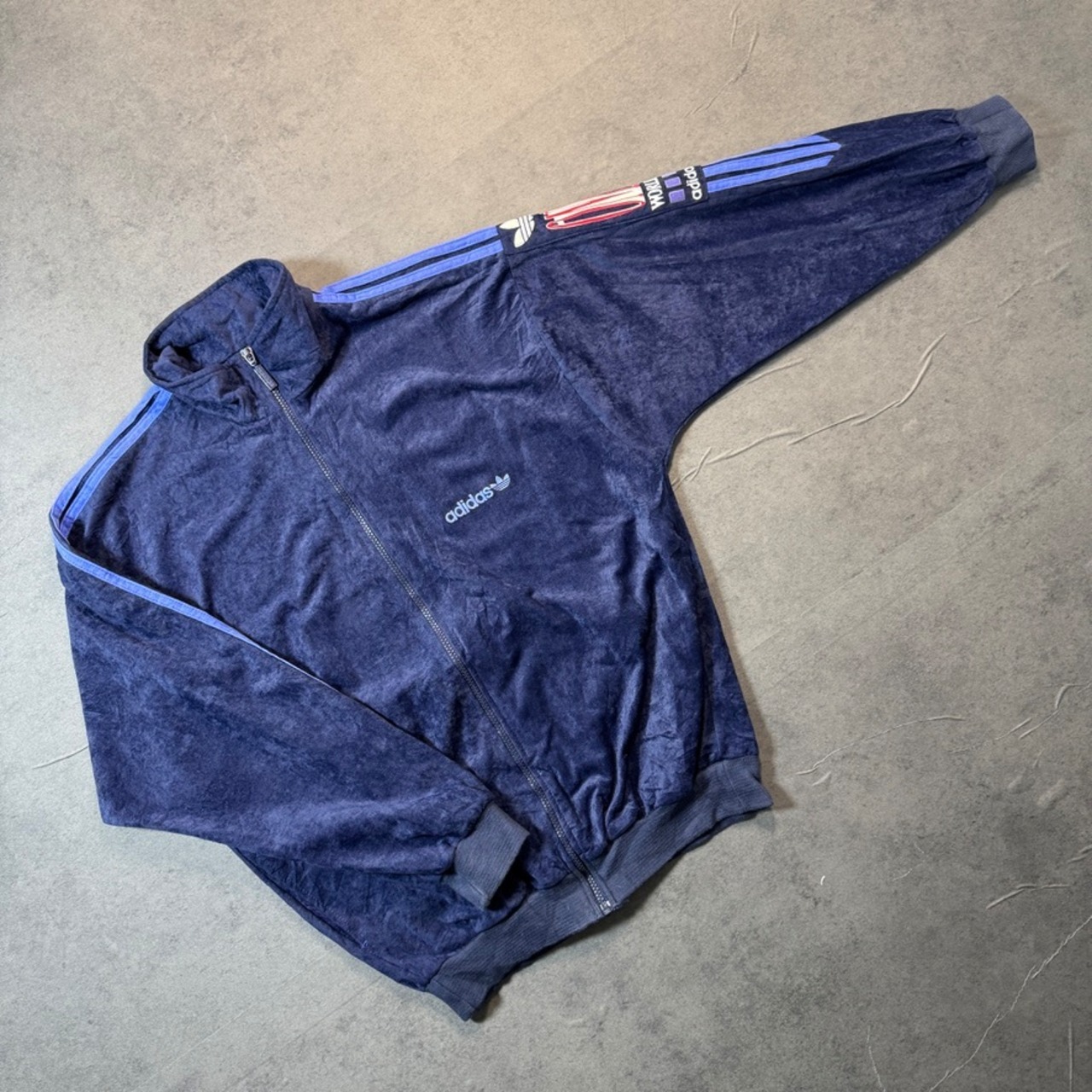 70s〜80s Vintage Adidas Track Jacket navy made in france 古着 - 3