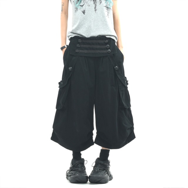デコンストラクション ワイドクロップドパンツ（ruf_03091）