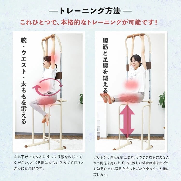 ぶら下がり健康器 コンパクト 介護 介護予防 リハビリ 運動不足解消