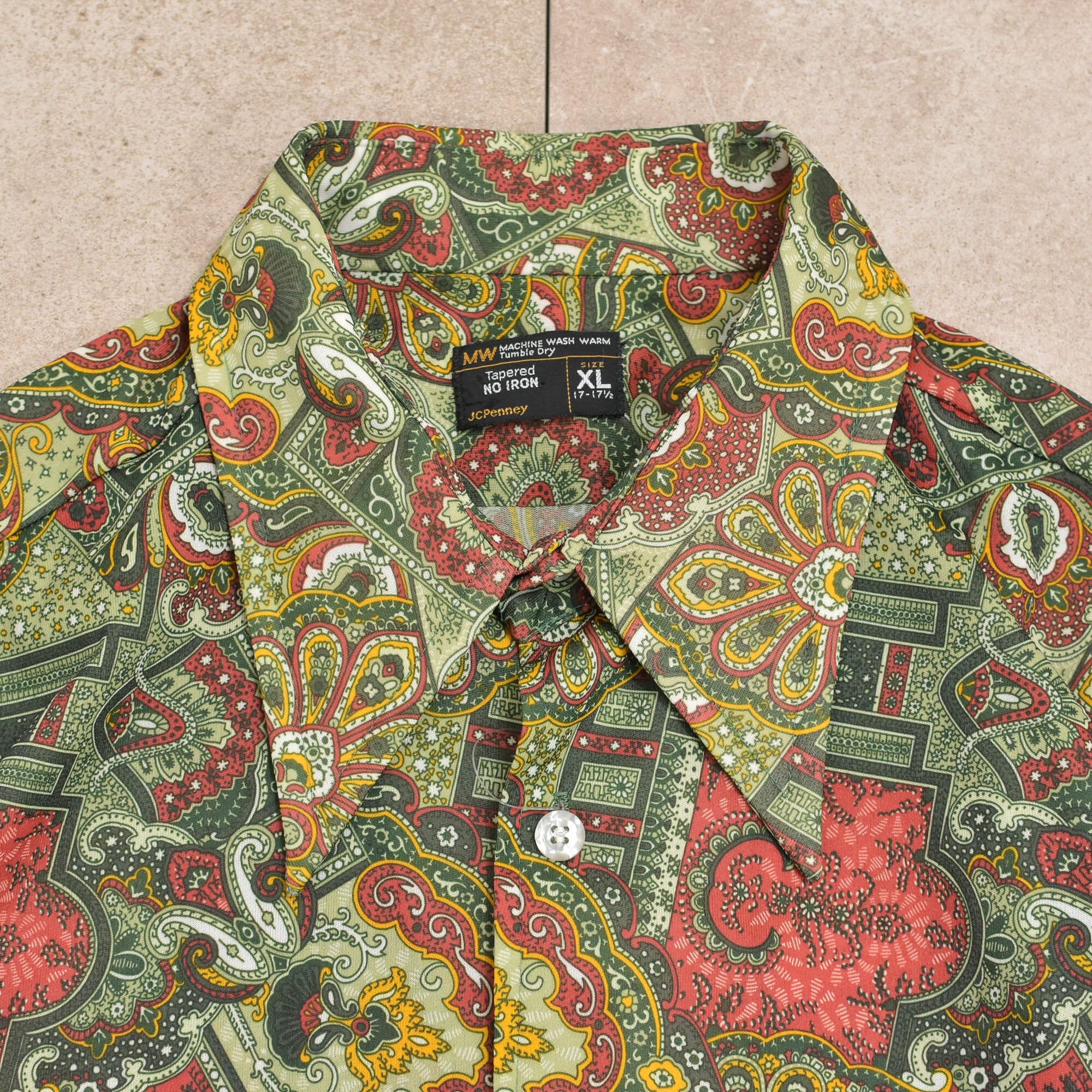 70~80s J.C.Penney poly shirt | 古着屋 grin days memory 【公式