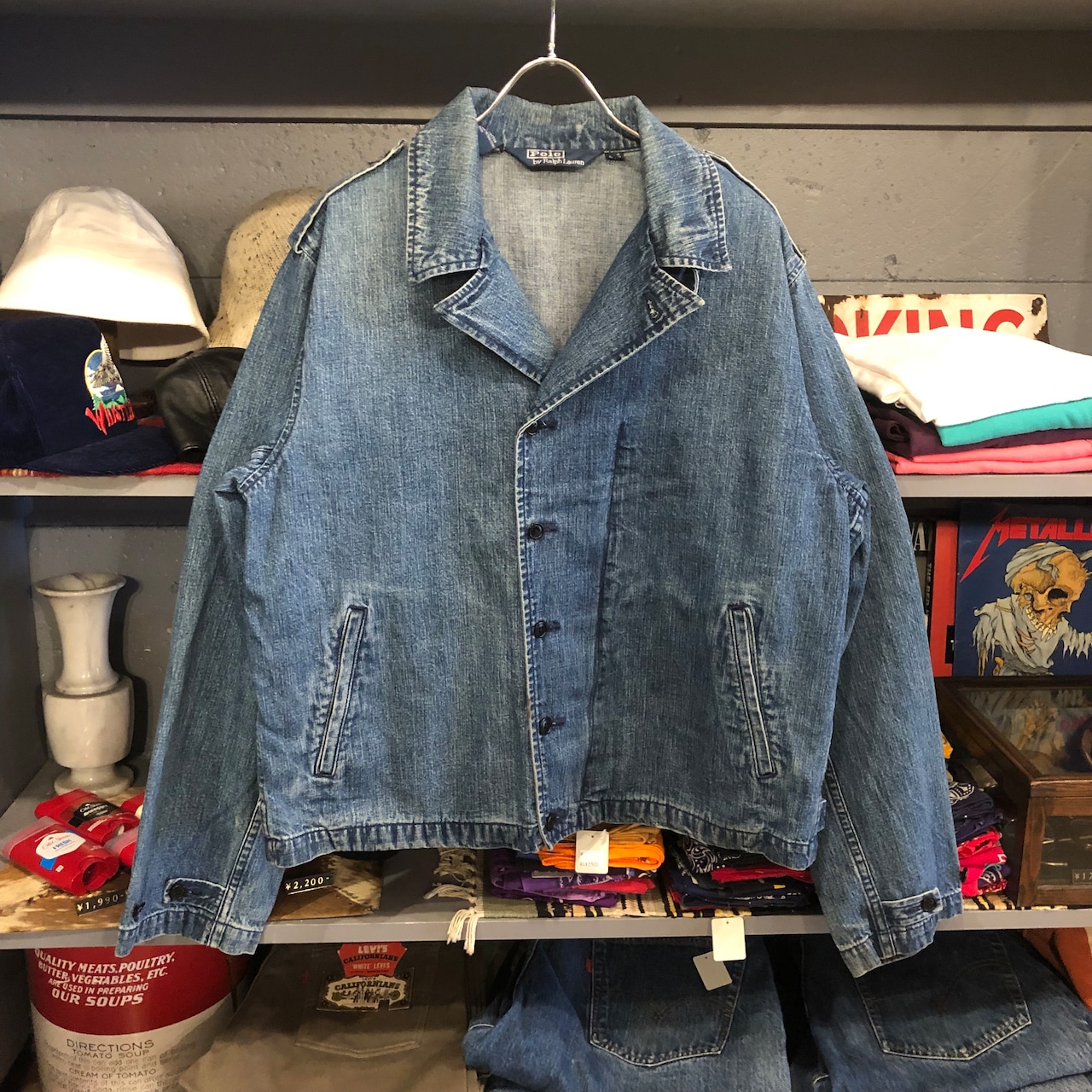 90s Polo by Ralph Lauren M-41 Denim Jacket | VOSTOK