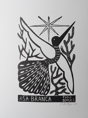 PABLO BORGE パブロ・ボルジェス 木版画 M　【ASA BRANCA】