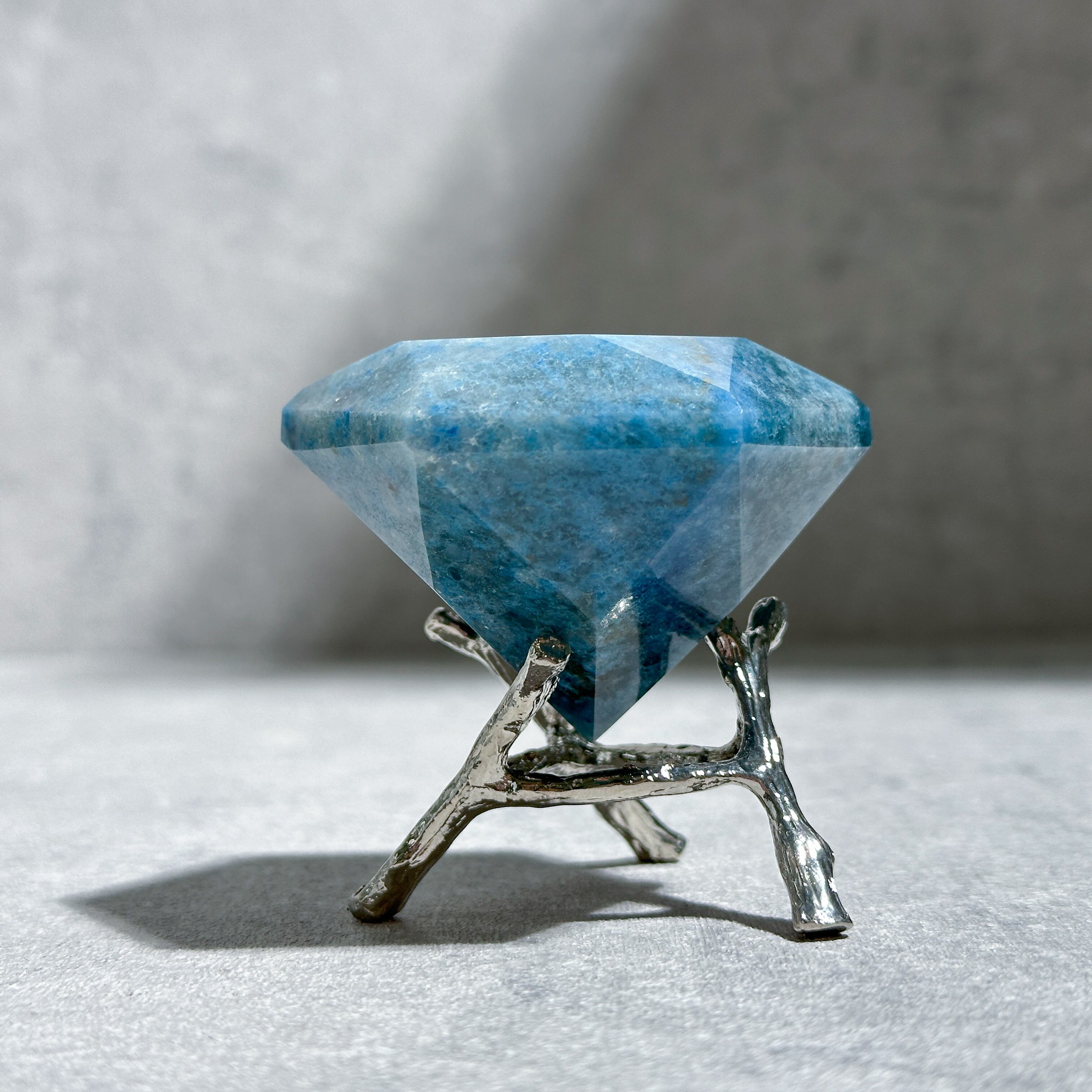 トロレアイトインクォーツ ダイヤモンドカット31◇trolleyite in quartz◇天然石・鉱物・パワーストーン