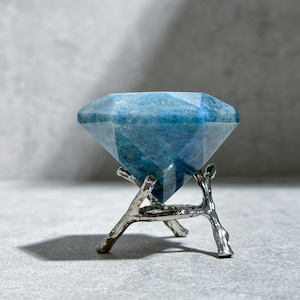 トロレアイトインクォーツ ダイヤモンドカット31◇trolleyite in quartz◇天然石・鉱物・パワーストーン