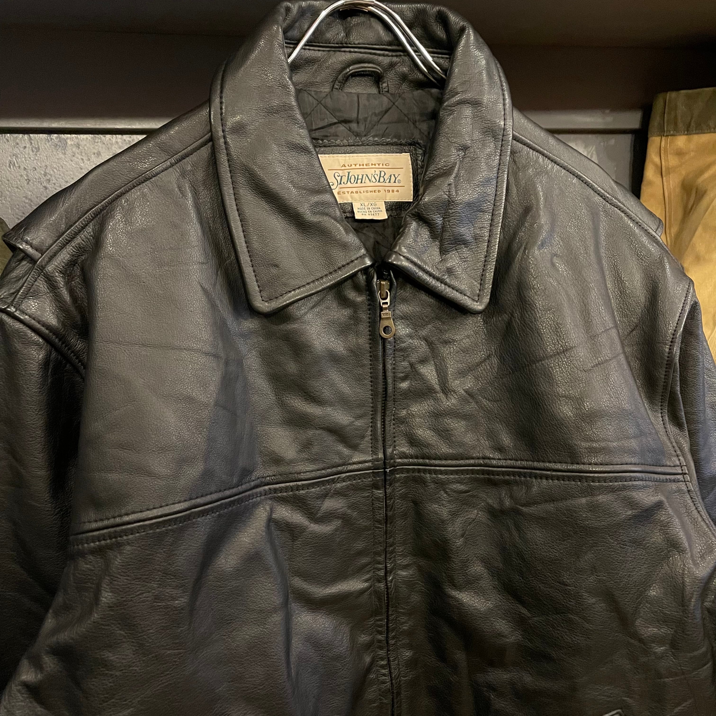 St John's Bay Leather Jacket XLサイズ数回の着用のみで美品です