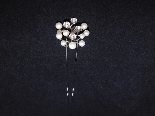 パール風簪 ornamental hair pin