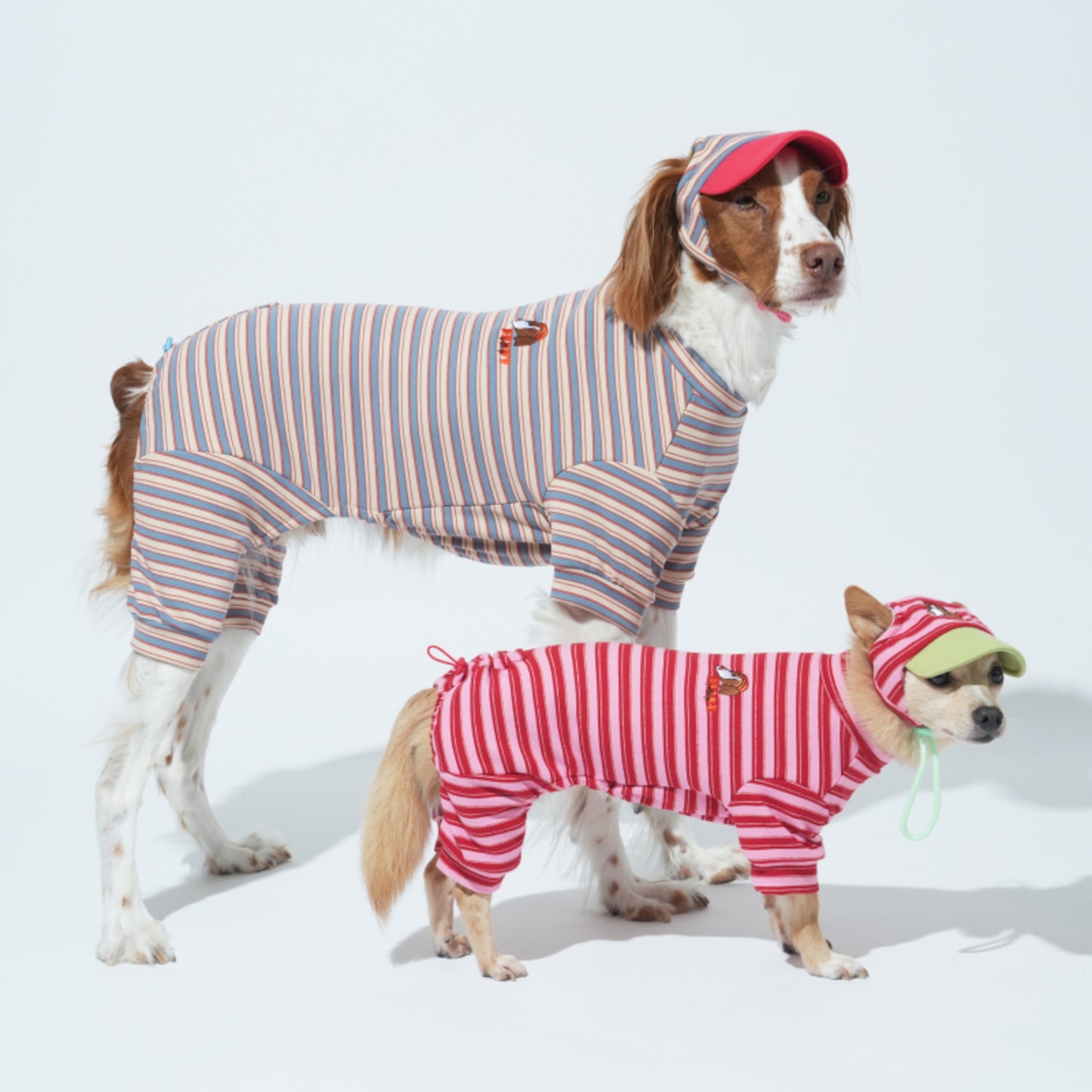 〈PUPPYGALLERY公式〉ホームグラウンドストライプオールインワン 5XL-6XL