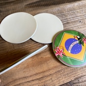 【MALAGUETA マラゲッタ】丸コースター 4枚セット BRISA TOROPICAL