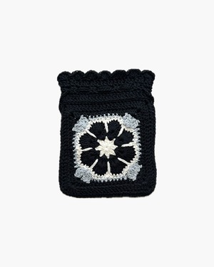 African flower motif drawstring bag