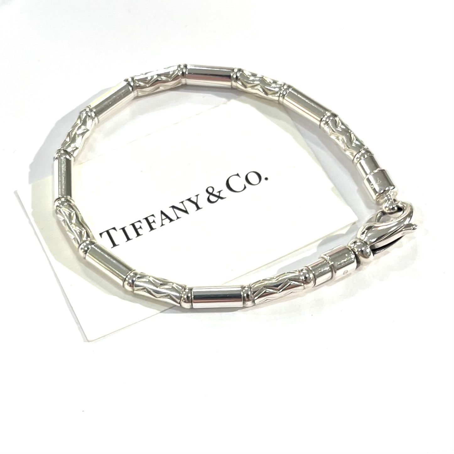 希少【TIFFANY&CO.】2905 German ZigZagブレスレット幾何学 シルバー