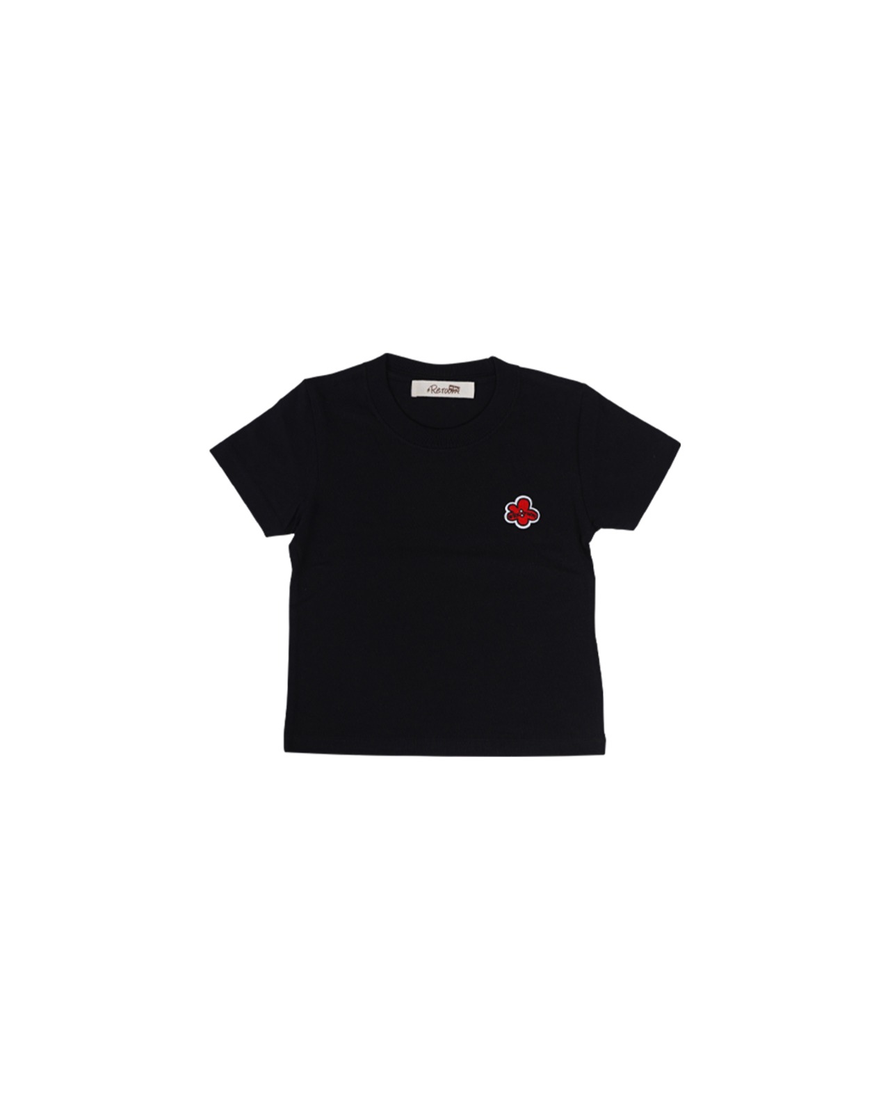 【mini】FLOWER ICON WAPPEN T-SHIRTS for Kids［RKC013］