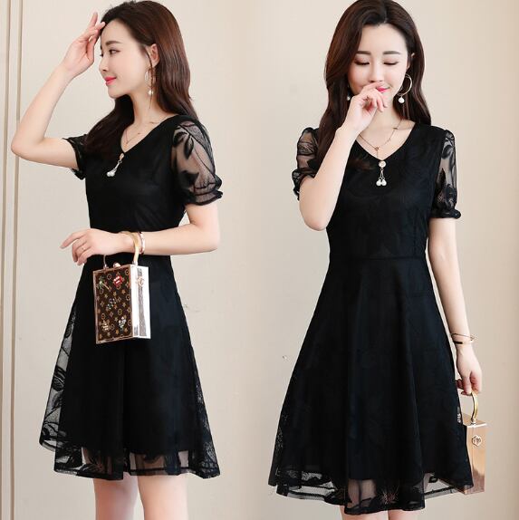 ワンピース ワンピドレス 膝丈 ひざ丈 袖あり 半袖 パフスリーブ Vネック 襟なし フレア Aライン レース 刺繍 シフォン ハイウエスト 透け感 シースルー かわいい きれいめ シンプル 大人 上品 おしゃれ レトロ エキゾチック 大人可愛い 大人女子 キュート ガーリー 個性的 セクシー エレガント 主役級 存在感 フォーマル 抜け感 無地 ボタニカル 結婚式 二次会 オケージョン レディース パーティー イベント モテ M L XL 2XL 3XL 4XL 5XL 大きいサイズ 黒 ブラック