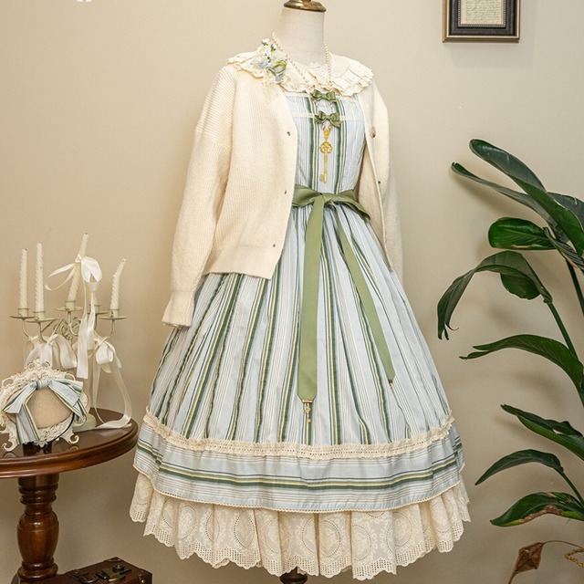 控えめ クラシカル カーディガン 森ガール レトロ 秋冬