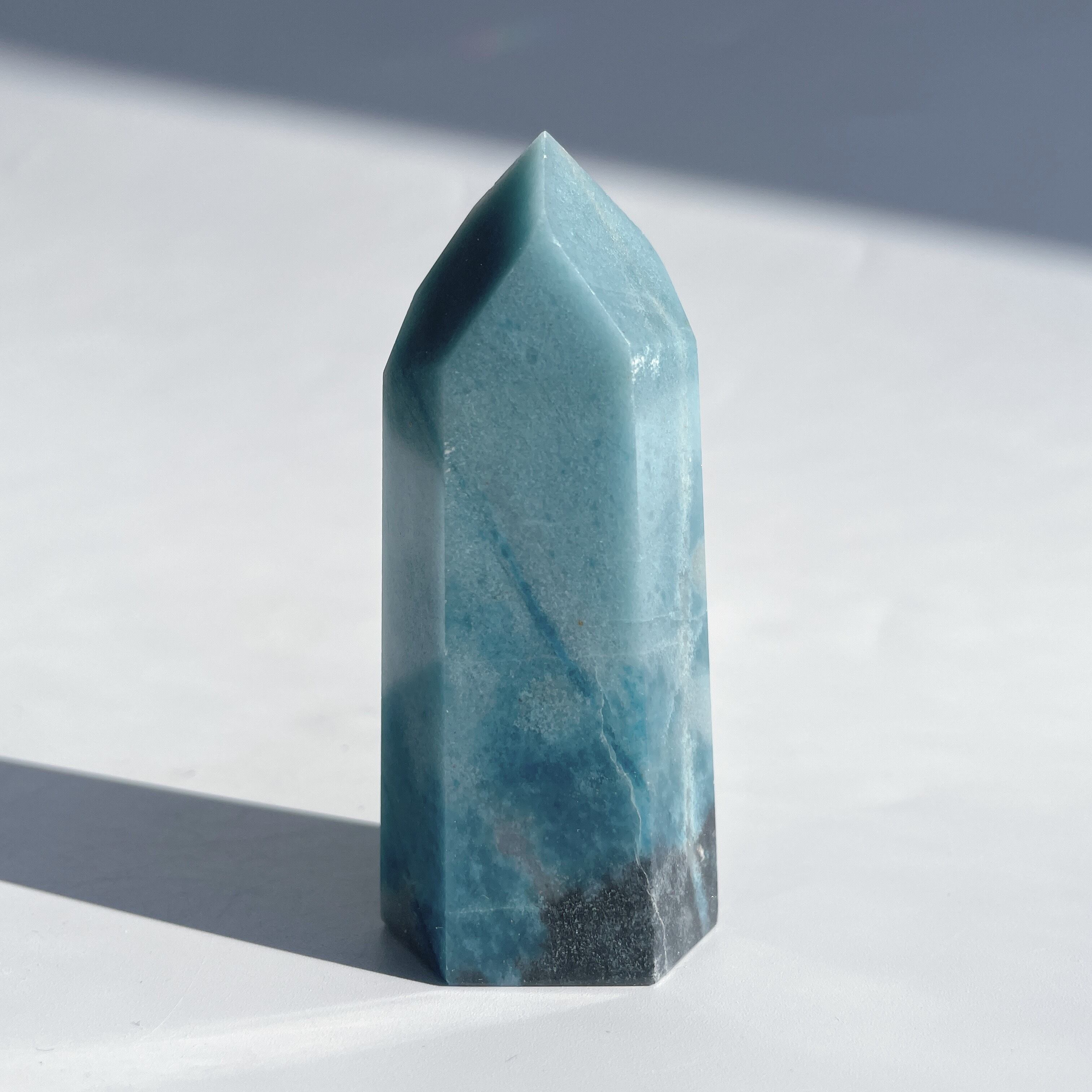 トロレアイトインクォーツ(トロール石)タワー型23◇Trolleite◇天然石・パワーストーン・鉱石