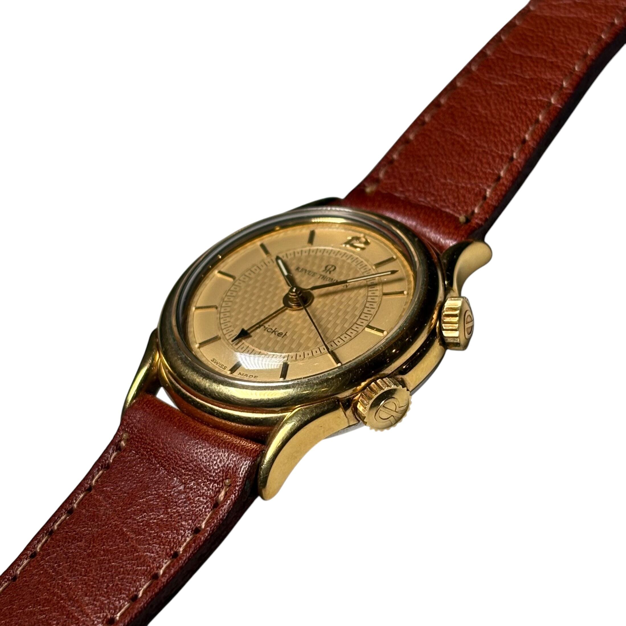 vintage REVUE THOMMEN manual winding Alarm watch “Cricket” | NOIR