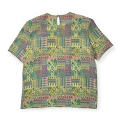 イタリア製 絹100% mila schon ミラショーン 半袖 シルク シャツ サイズ 48 /Tシャツ/レディース/ビンテージ