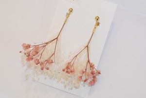 【ピアス変更可能】kaaccchi♡　《ピンク》アンティークイヤリング