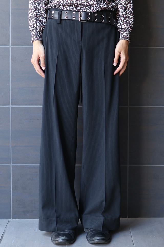 pinstripe double slacks