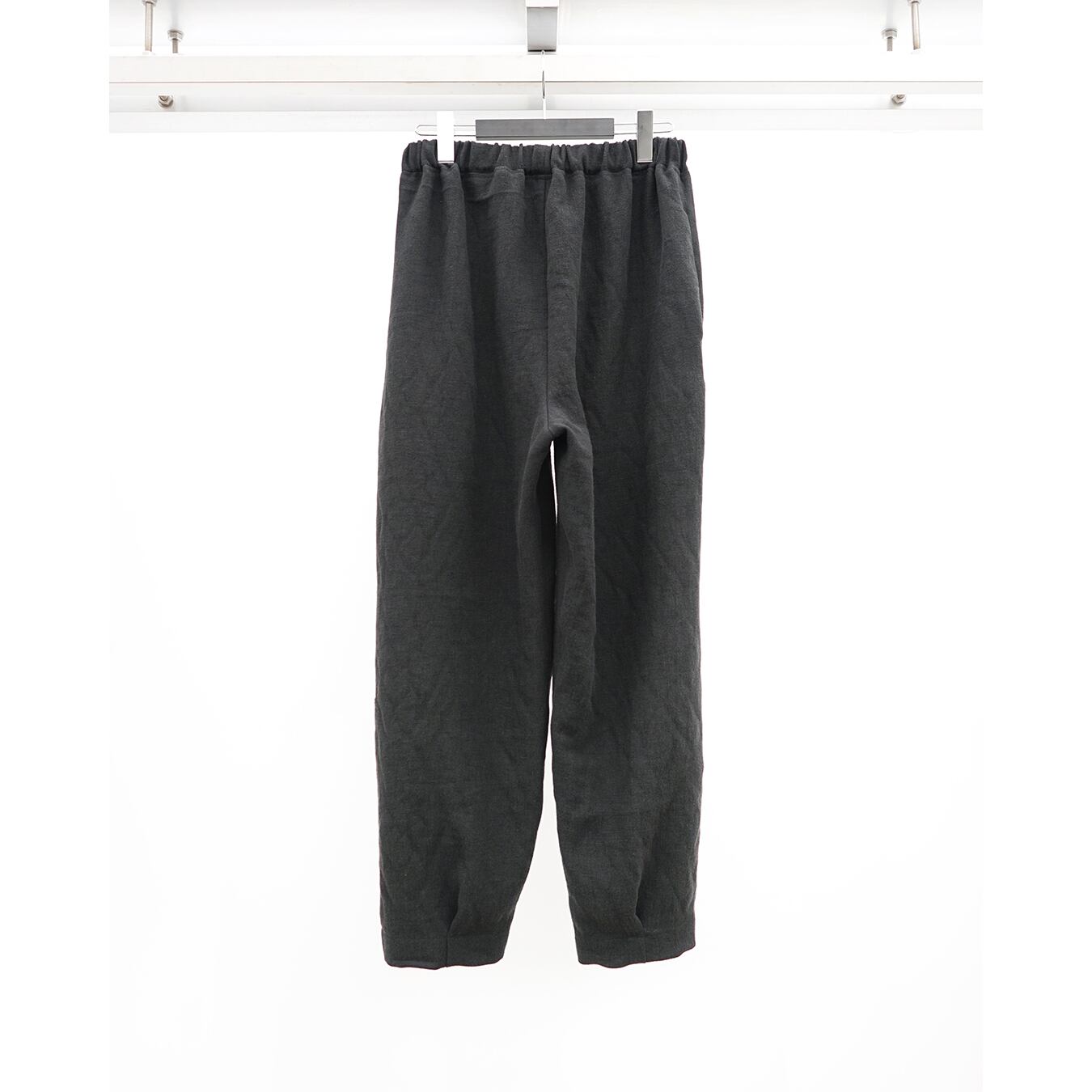 kujaku] (クジャク) P-372 linen hem tuck easy pants | Clique Tokyo