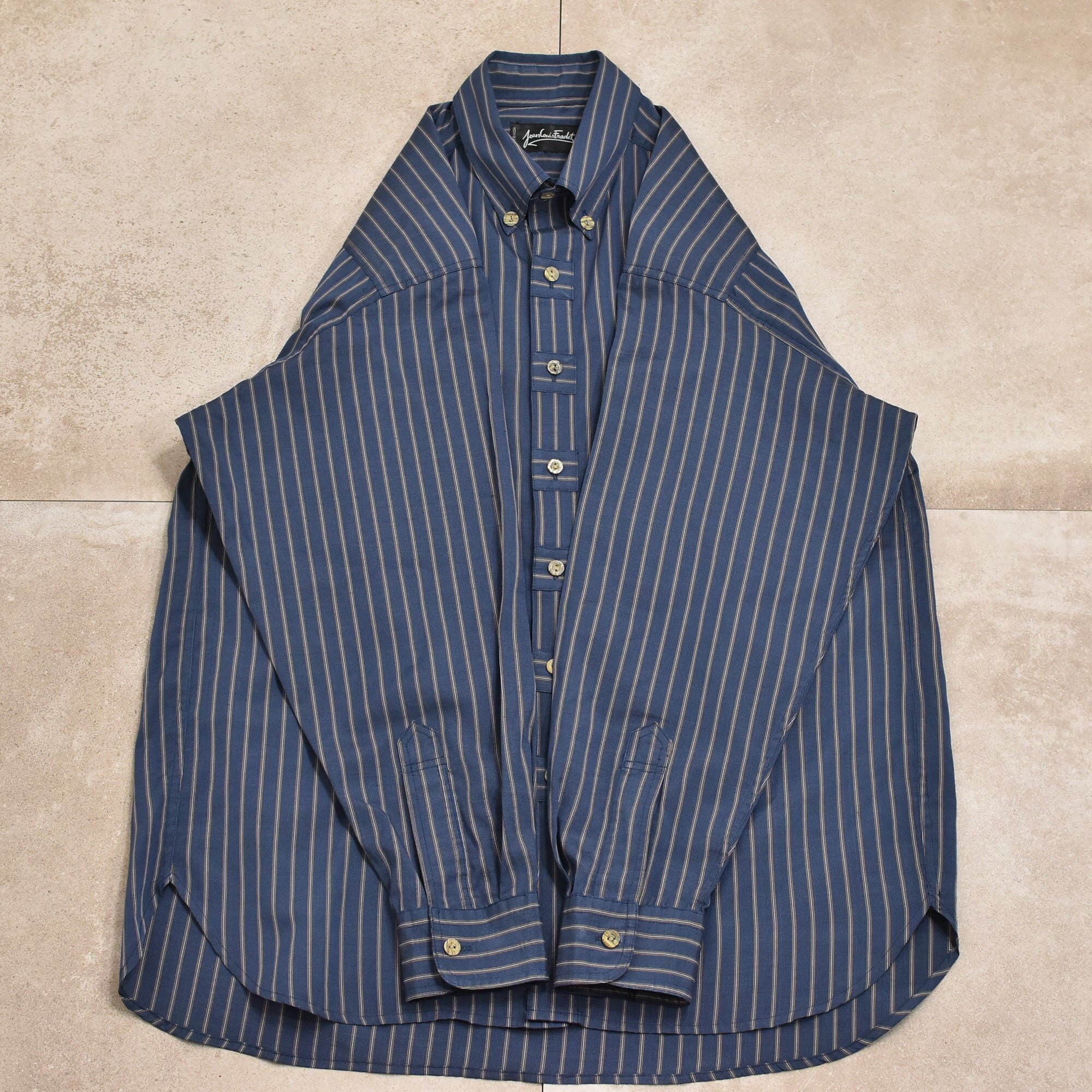 Jean Louis Fradet stripe BD shirt | 古着屋 grin days memory 【公式