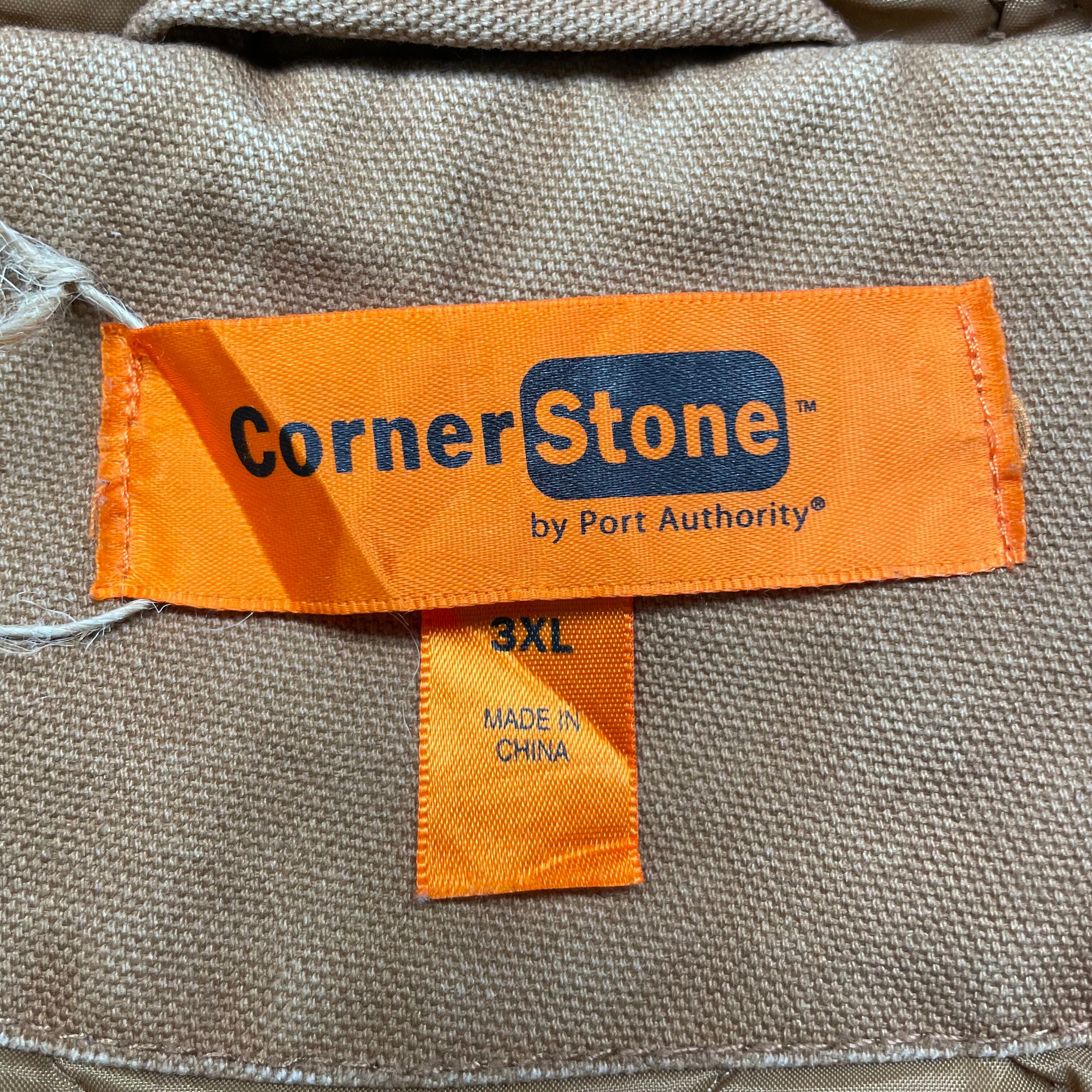 3XL》CornerStone ダックジャケット アクティブジャケット 刺繍ロゴ 裏