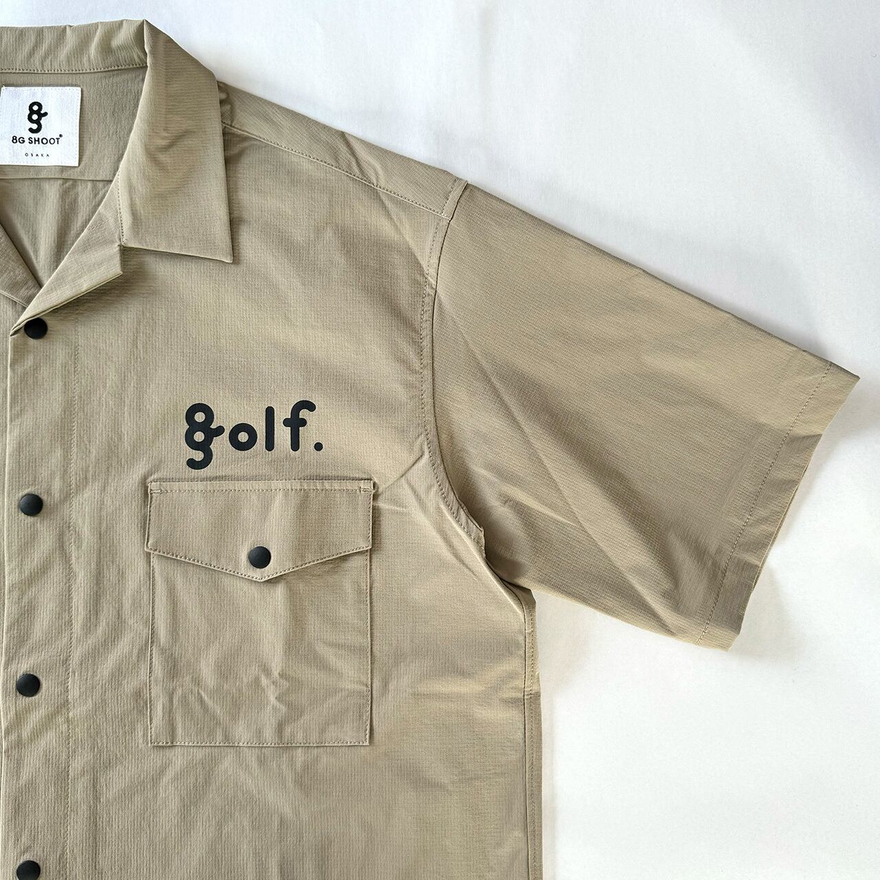 TECH OPEN COLLAR SHIRT -BEIGE- | 8G SHOOT WEBSTORE