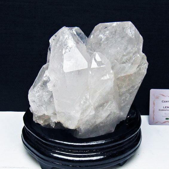 2.3Kg 水晶 クラスター 原石 ブラジル ミナスジェライス州 コリント産 レムリアンシード 一点物 台座付属 192-705