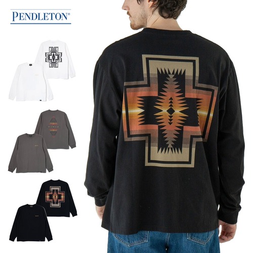 ペンドルトン PENDLETON バックプリント 長袖Tシャツ ロングスリーブTシャツ