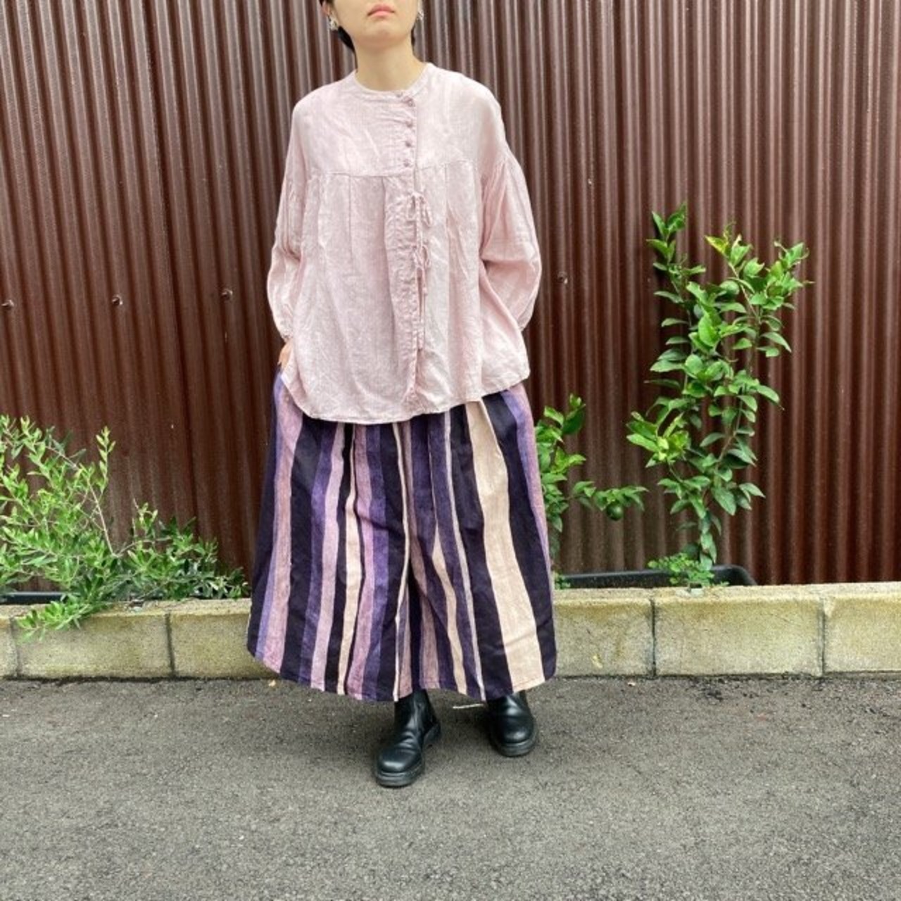 Topanga Lady's　ハンドクラフトストライプスカート