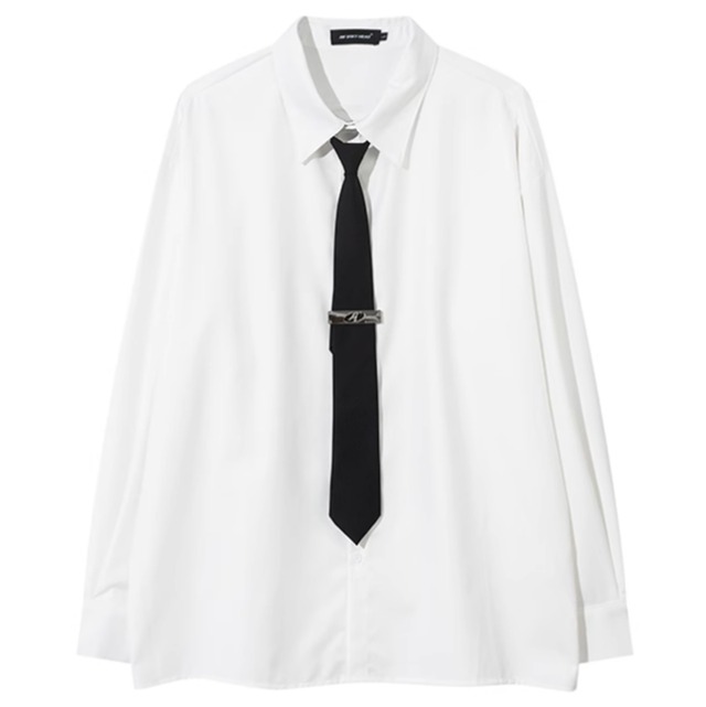 タイピンセットブラックネクタイシャツ　2カラー　LB1287