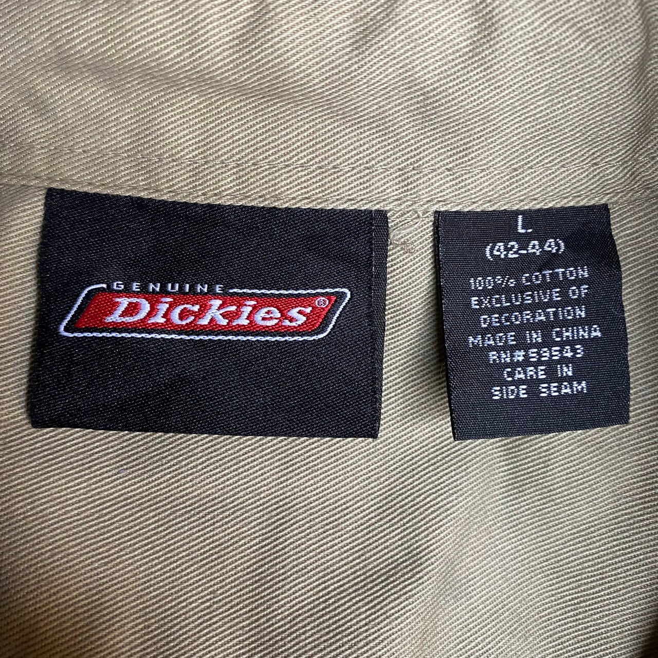 Dickies ディッキーズ ツートンカラー ロゴワッペン 半袖 ワークシャツ ...