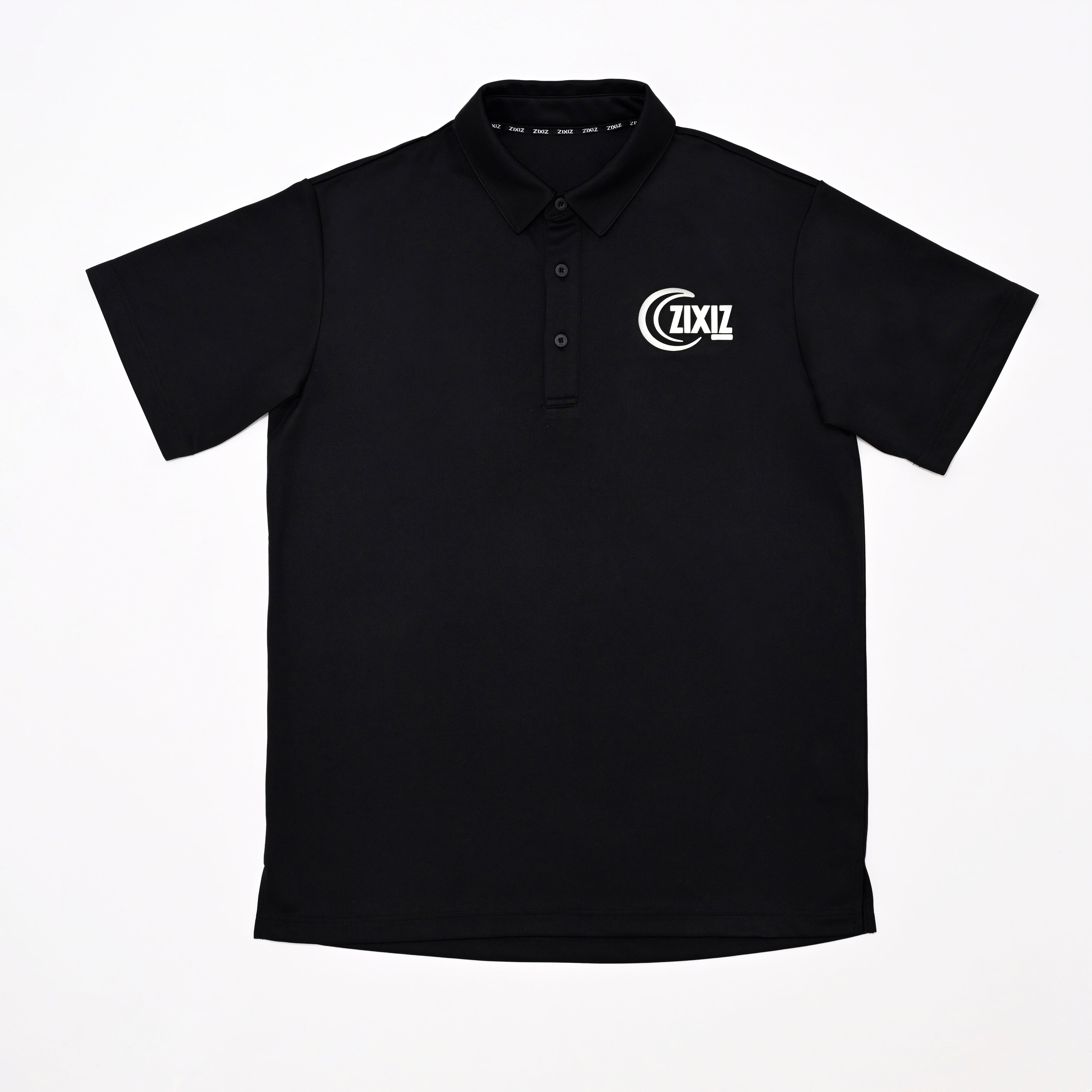 ブラックカラー【メンズ半袖ゴルフウエア】ZIXIZ-24PSSSM-BK