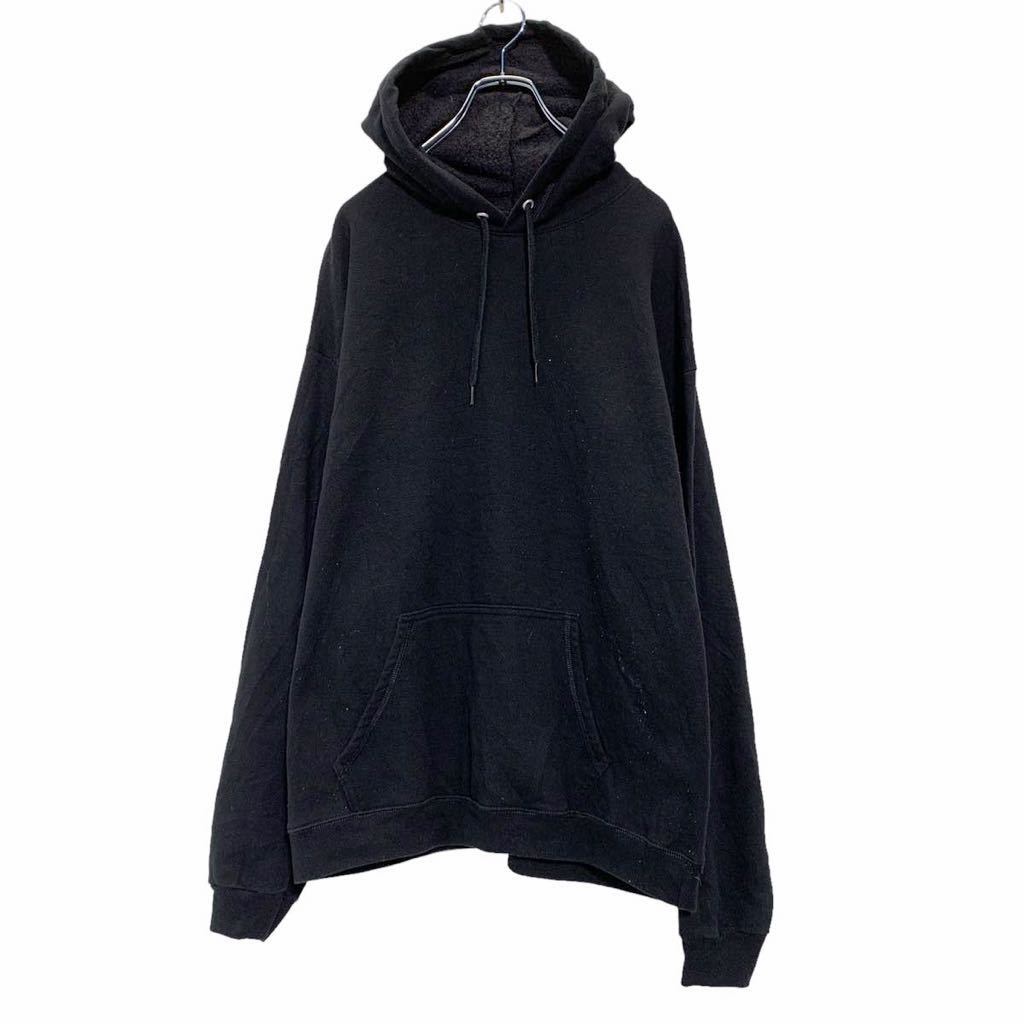 Hanes 無地 スウェット パーカー L ブラック 黒 ヘインズ フーディー