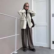 mixツイルオーバーハンサムJK/ライトベージュ