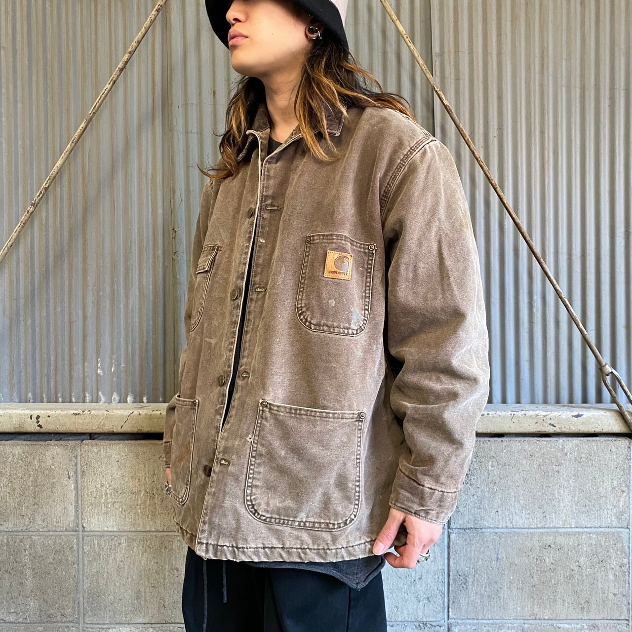 【超人気】Carhartt カバーオール ダックジャケット 90's L