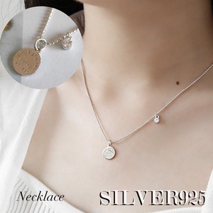 SV925-1 necklace シルバー925 巾着付き シルバーアクセサリー  ネックレス 925 フリーサイズ ユニセックス ペアネックレス コンビ ゴールド SILVER GOLD